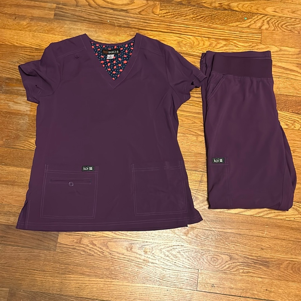 Purple Koi Basics Scrubs
